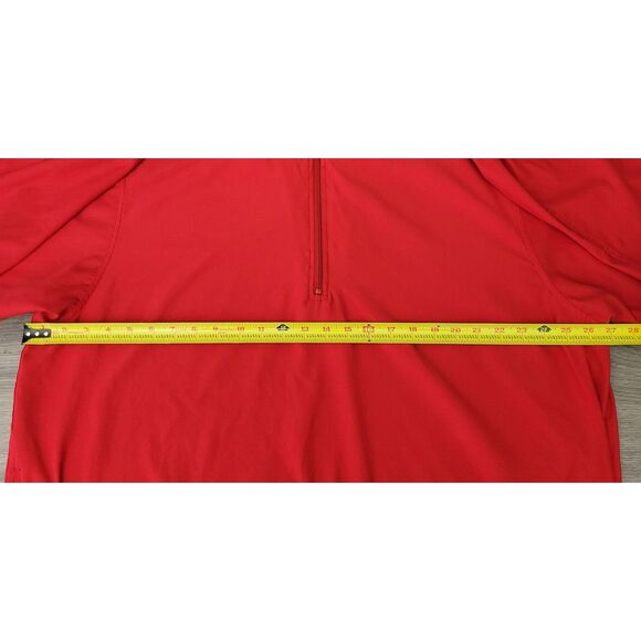Dunbrooke Mens XL‎ Red 1/4 Zip 100% Polyester Style No 8069 Firestone Logo Back - Picture 14 of 15